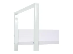 Estantería de 4 niveles aglomerado blanco 60x27,6x124,5 cm
