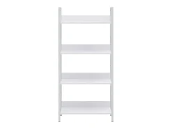 Estantería de 4 niveles aglomerado blanco 60x27,6x124,5 cm