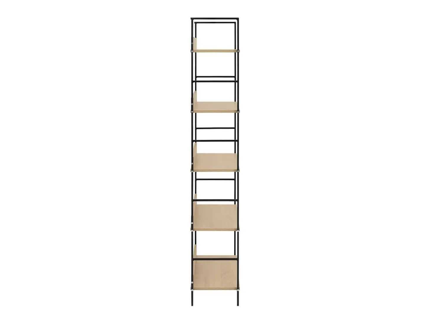 Estantería de 5 niveles aglomerado color roble 60x27,6x158,5 cm