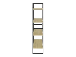 Estantería de 4 niveles contrachapada roble Sonoma 80x30x140 cm