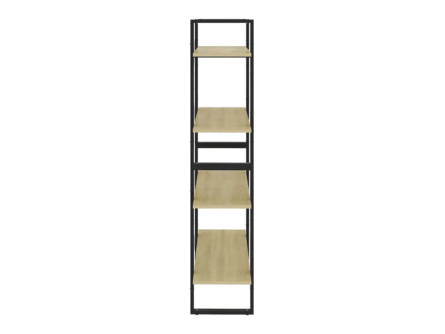 Estantería de 4 niveles contrachapada roble Sonoma 80x30x140 cm