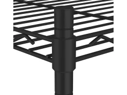 Estantería de 3 niveles con ruedas negro 60x35x81 cm 150 kg ES956390