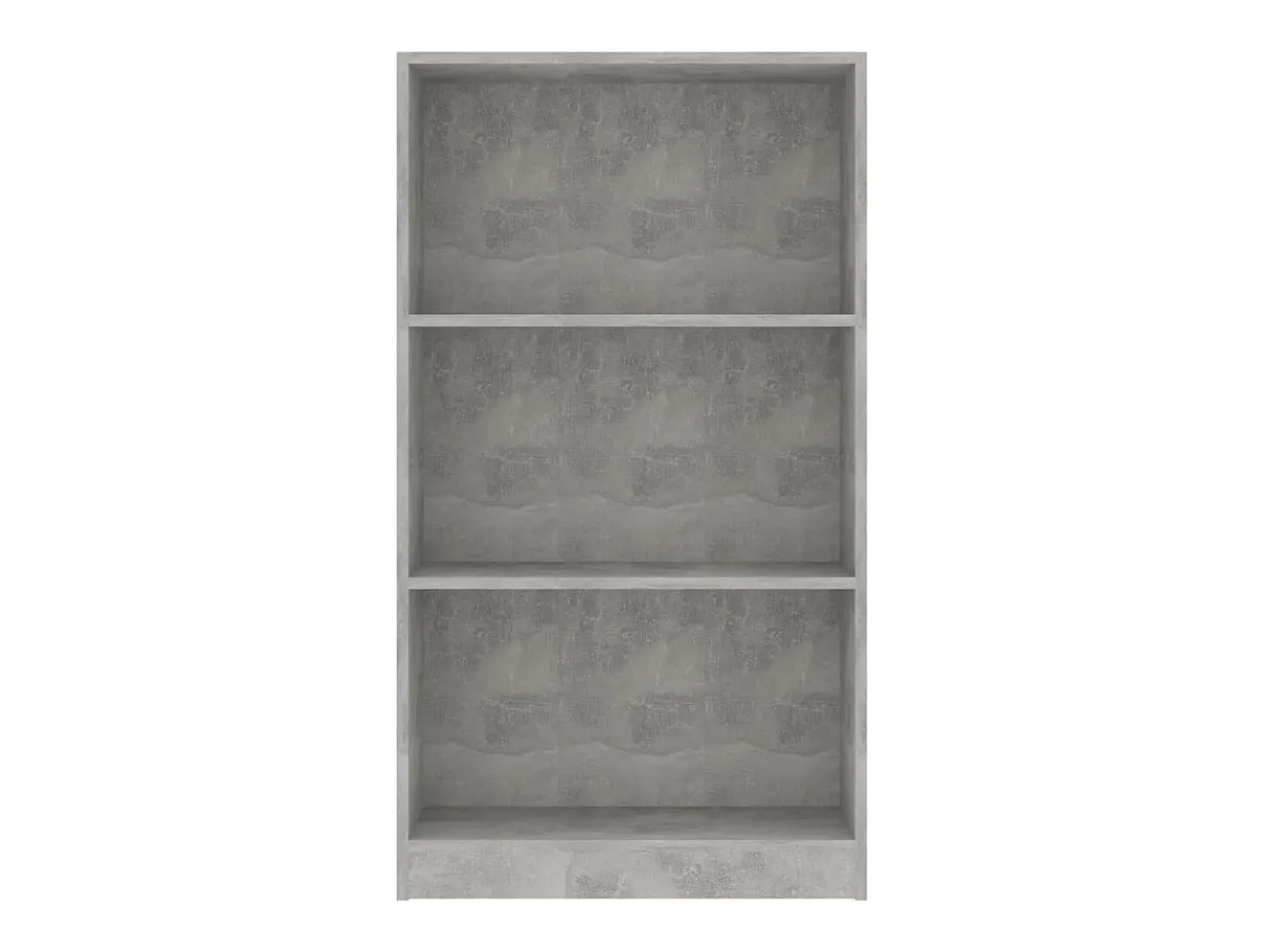 Estantería de 3 niveles contrachapada gris hormigón 60x24x109cm