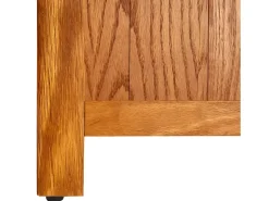 Estantería de 5 niveles de madera maciza de roble 70x22x140 cm