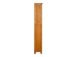 Estantería de 5 niveles de madera maciza de roble 70x22x140 cm