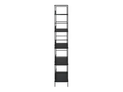 Estantería de 5 niveles de aglomerado negro 60x27,6x158,5 cm