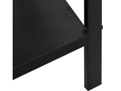 Estantería de 5 niveles de aglomerado negro 60x27,6x158,5 cm