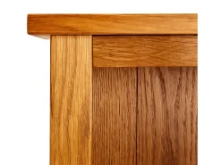 Estantería de 5 niveles de madera maciza de roble 45x22x140 cm