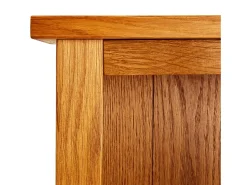 Estantería de 5 niveles de madera maciza de roble 45x22x140 cm