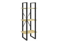 Estantería de 5 niveles madera maciza pino 40x30x175 cm