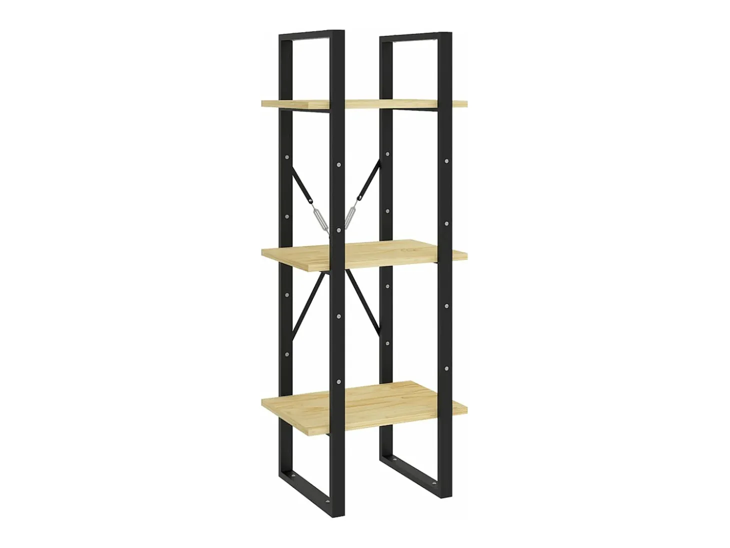 Estantería de 5 niveles madera maciza pino 40x30x175 cm