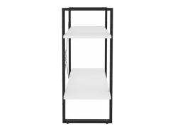Estantería de 2 niveles madera contrachapada blanco 80x30x70 cm