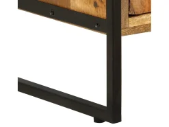 Estantería de 4 niveles madera maciza reciclada 124x30x180 cm