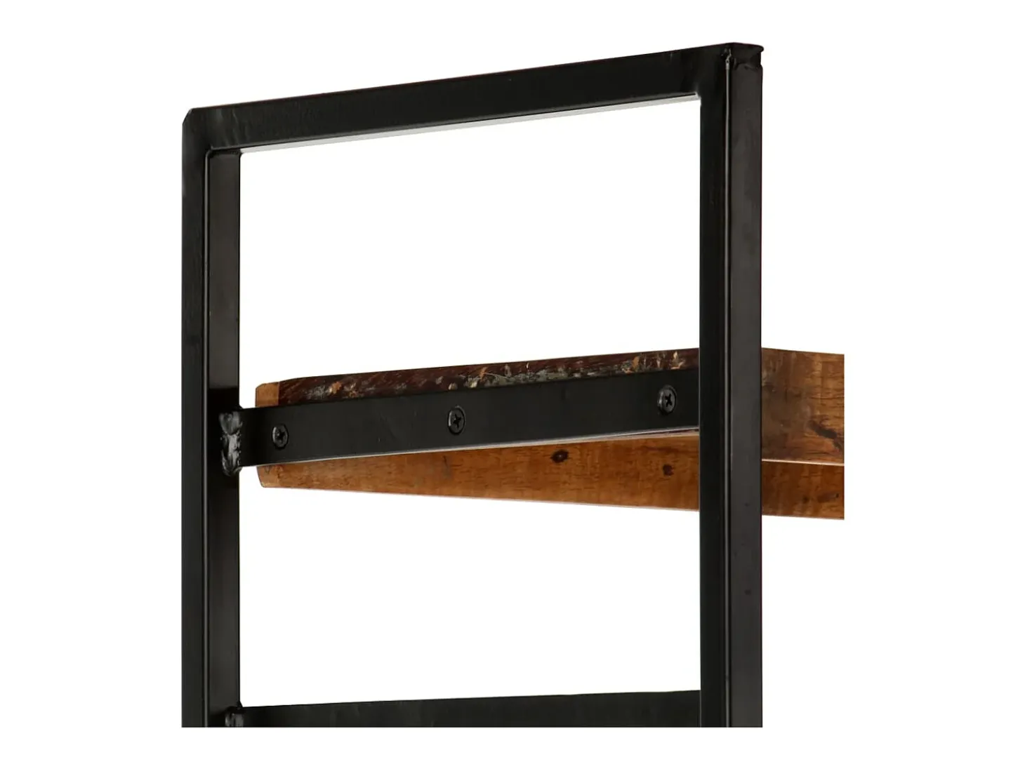 Estantería de 4 niveles madera maciza reciclada 124x30x180 cm
