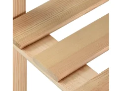 Estantería de 5 niveles madera pino maciza 170x28,5x170 cm ES202185