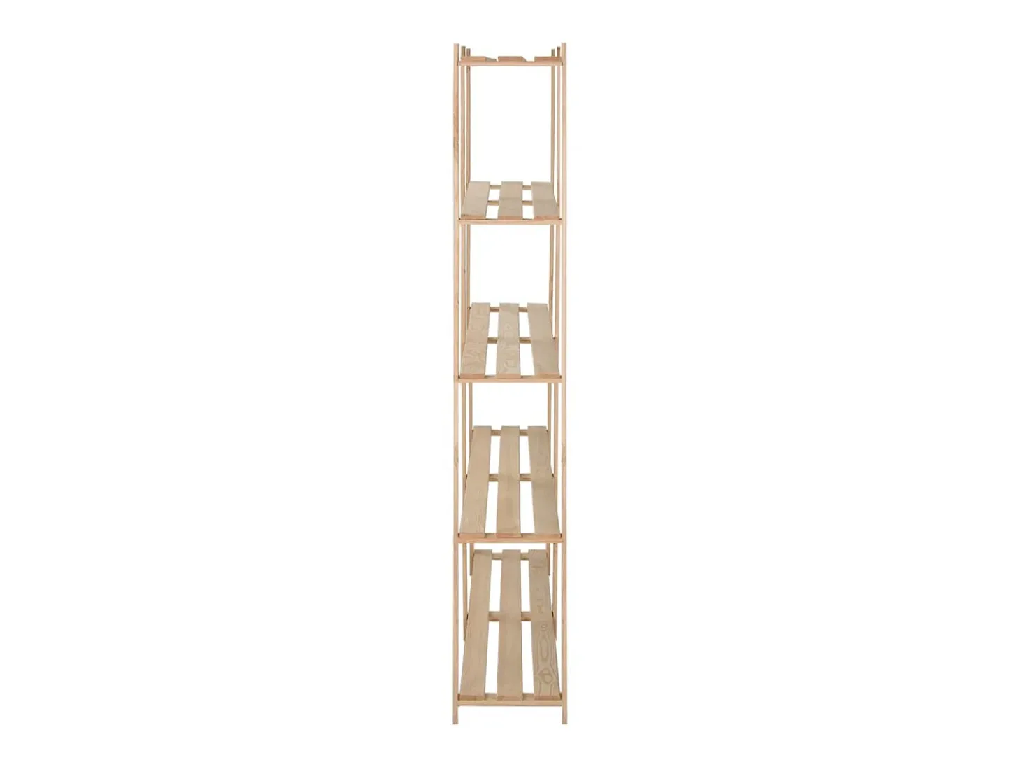 Estantería de 5 niveles madera pino maciza 170x28,5x170 cm ES202185
