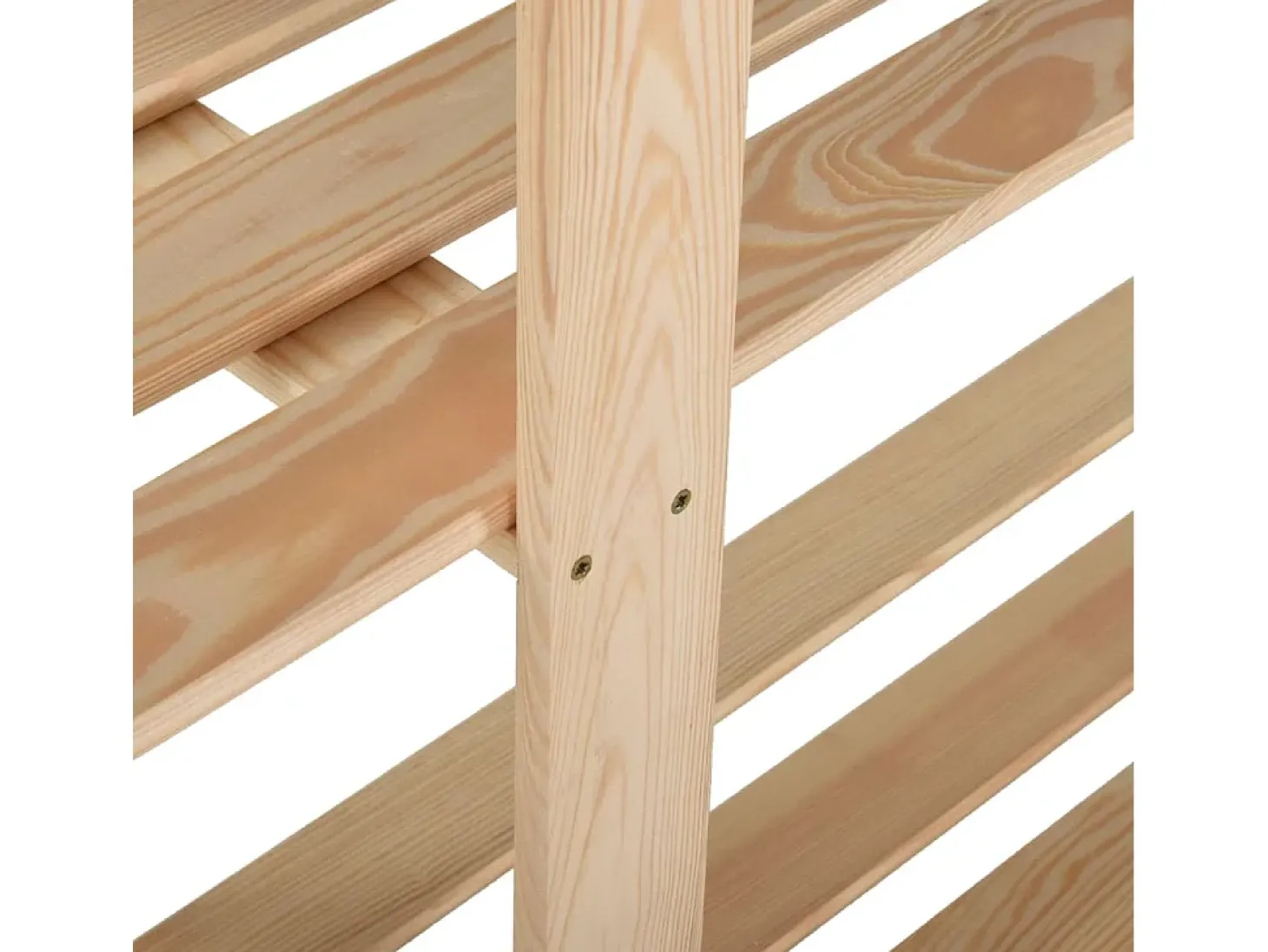Estantería de 5 niveles madera pino maciza 170x28,5x170 cm ES202185