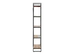 Estantería de 5 niveles madera maciza reciclada 140x30x180 cm