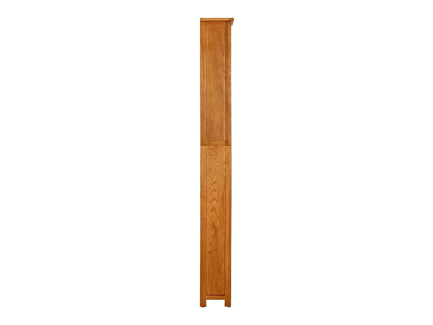 Estantería de 7 niveles madera maciza de roble 60x22x200 cm