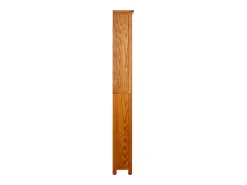 Estantería de 6 niveles madera maciza de roble 52x22x180 cm