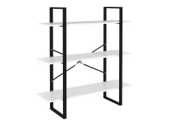 Estantería de 5 niveles madera ingeniería blanca 100x30x175 cm