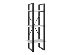 Estantería de 5 niveles madera contrachapada blanca 40x30x175cm