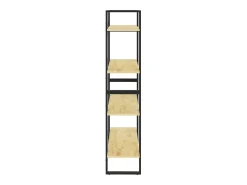 Estantería de 4 niveles madera maciza de pino 80x30x140 cm