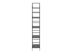 Estantería de 5 niveles madera ingeniería negro 60x27,6x158,5cm