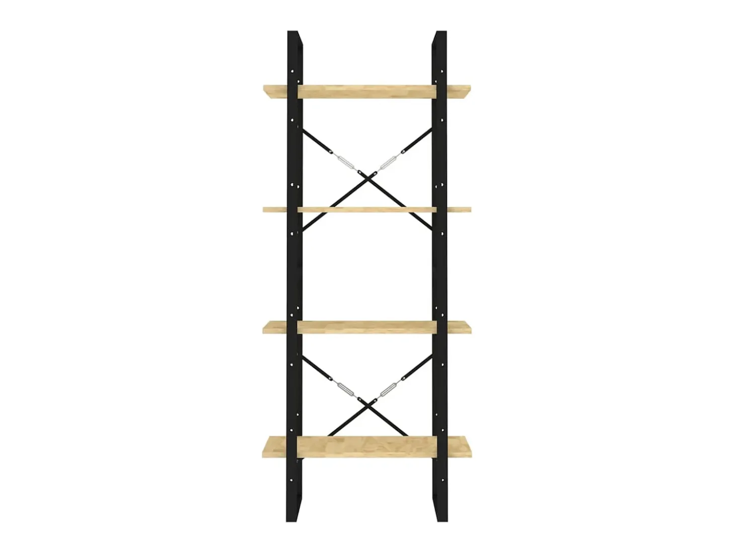 Estantería de 4 niveles madera maciza de pino 60x30x140 cm