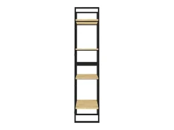 Estantería de 4 niveles madera maciza de pino 60x30x140 cm
