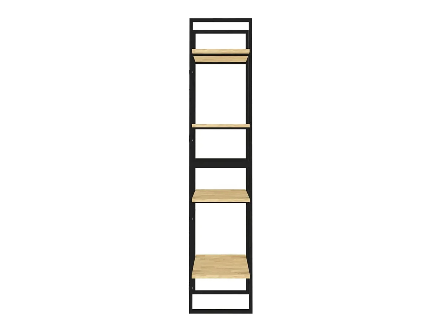 Estantería de 4 niveles madera maciza de pino 60x30x140 cm