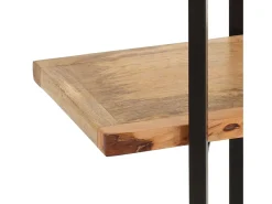 Estantería de 4 niveles madera maciza de mango 160x35x160 cm
