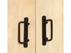 Estantería de 4 niveles madera maciza de mango 124x30x180 cm