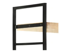 Estantería de 4 niveles madera maciza de mango 124x30x180 cm