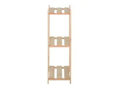 Estantería de 3 niveles madera pino maciza 80x28,5x90 cm ES389191