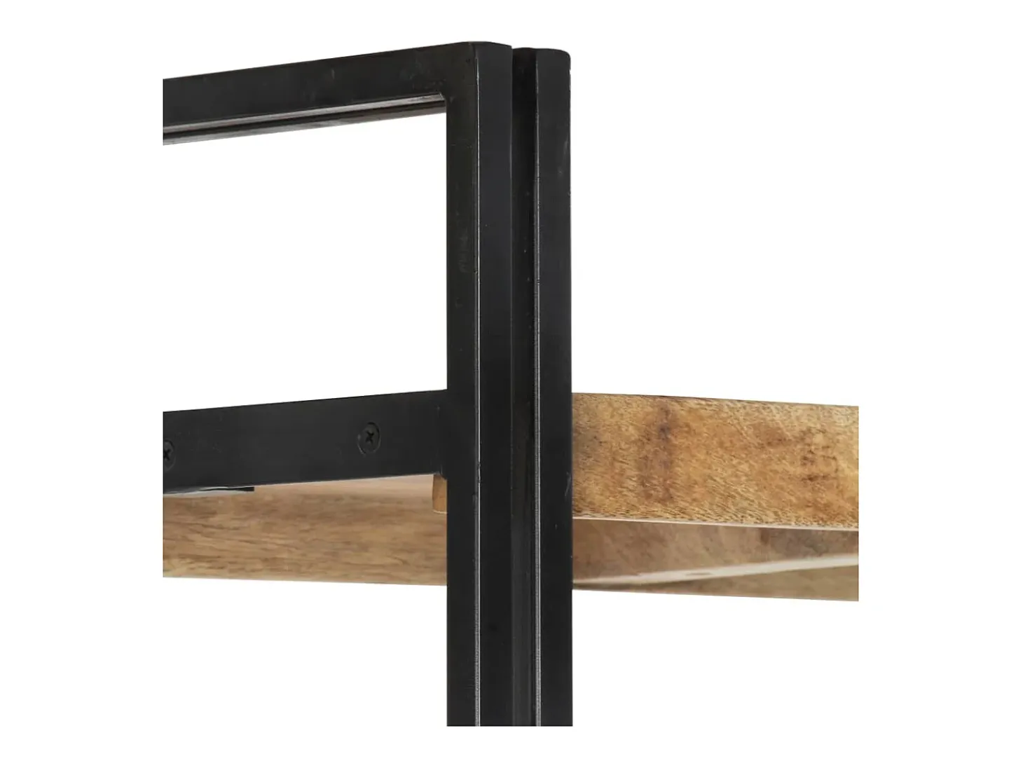 Estantería de 5 niveles madera maciza de mango 140x30x180 cm