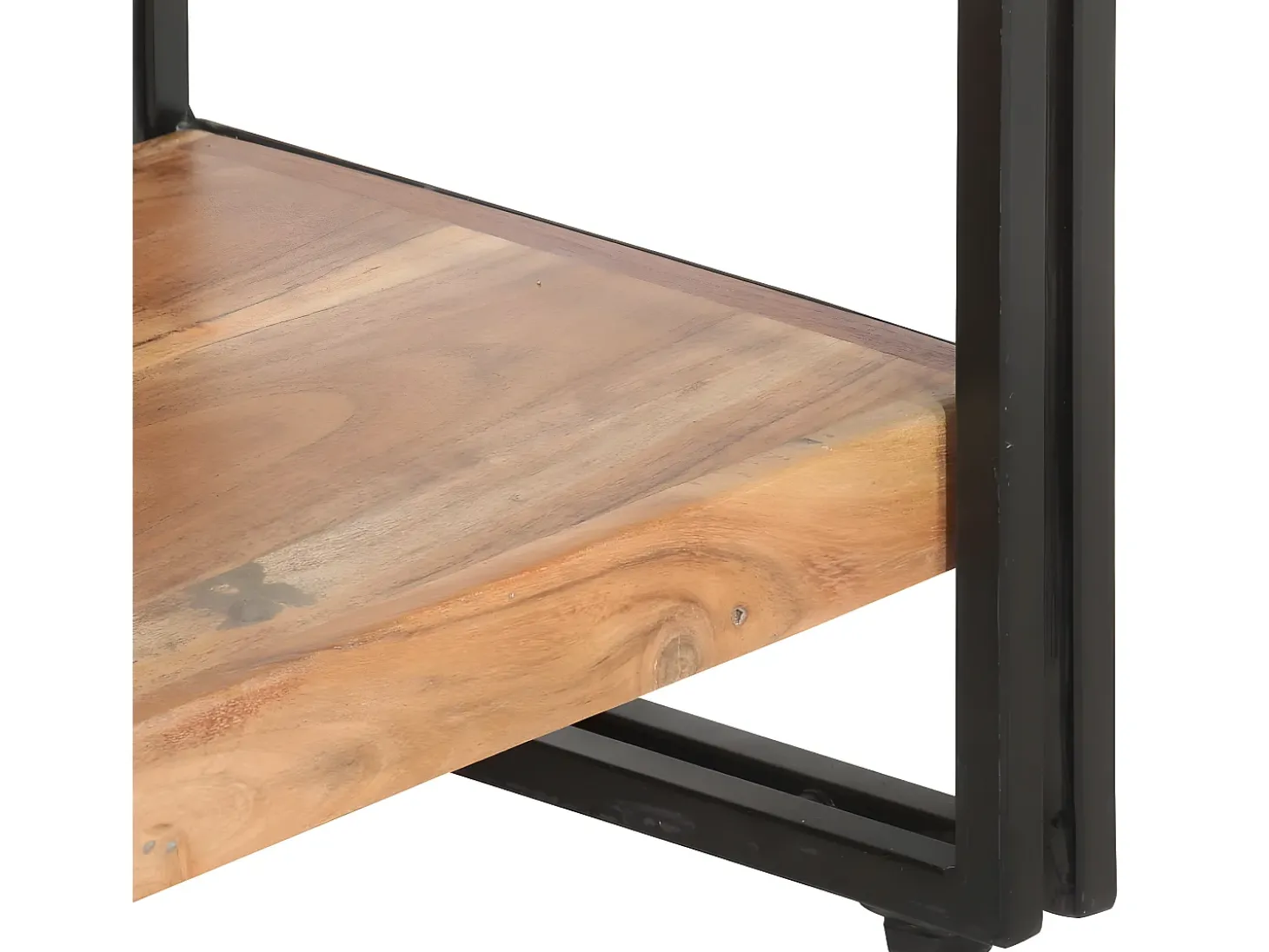 Estantería de 5 niveles 90x30x180 cm madera maciza de acacia