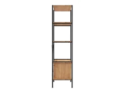 Estantería de 5 niveles 80x40x163cm Acero madera contrachapada