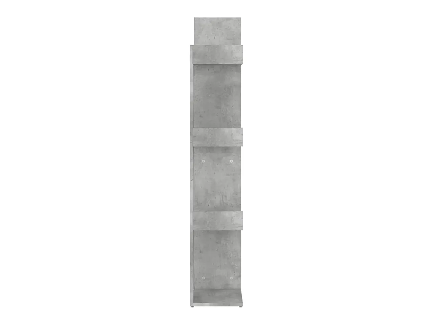 Estantería de aglomerado gris hormigón 48x25,5x140 cm