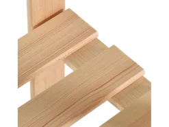 Estantería de almacenamiento de 5 niveles 170 cm madera maciza de pino 02_0000660