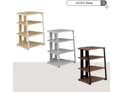 Estantería de almacenamiento roble rústico/negro 61x53x78 tonar