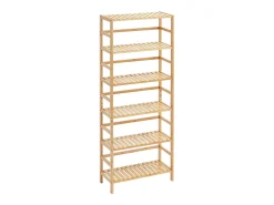 Estantería De Bambú De 6 Niveles SucceBuy, Estantería Tipo Escalera, Estante De Almacenamiento Rectangular