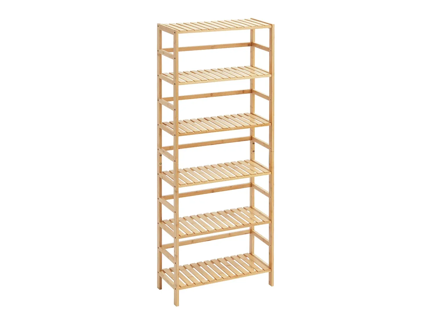 Estantería De Bambú De 6 Niveles SucceBuy, Estantería Tipo Escalera, Estante De Almacenamiento Rectangular