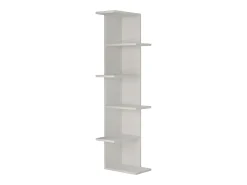 Estantería de esquina 6 estantes blanco H141 cm - Saso
