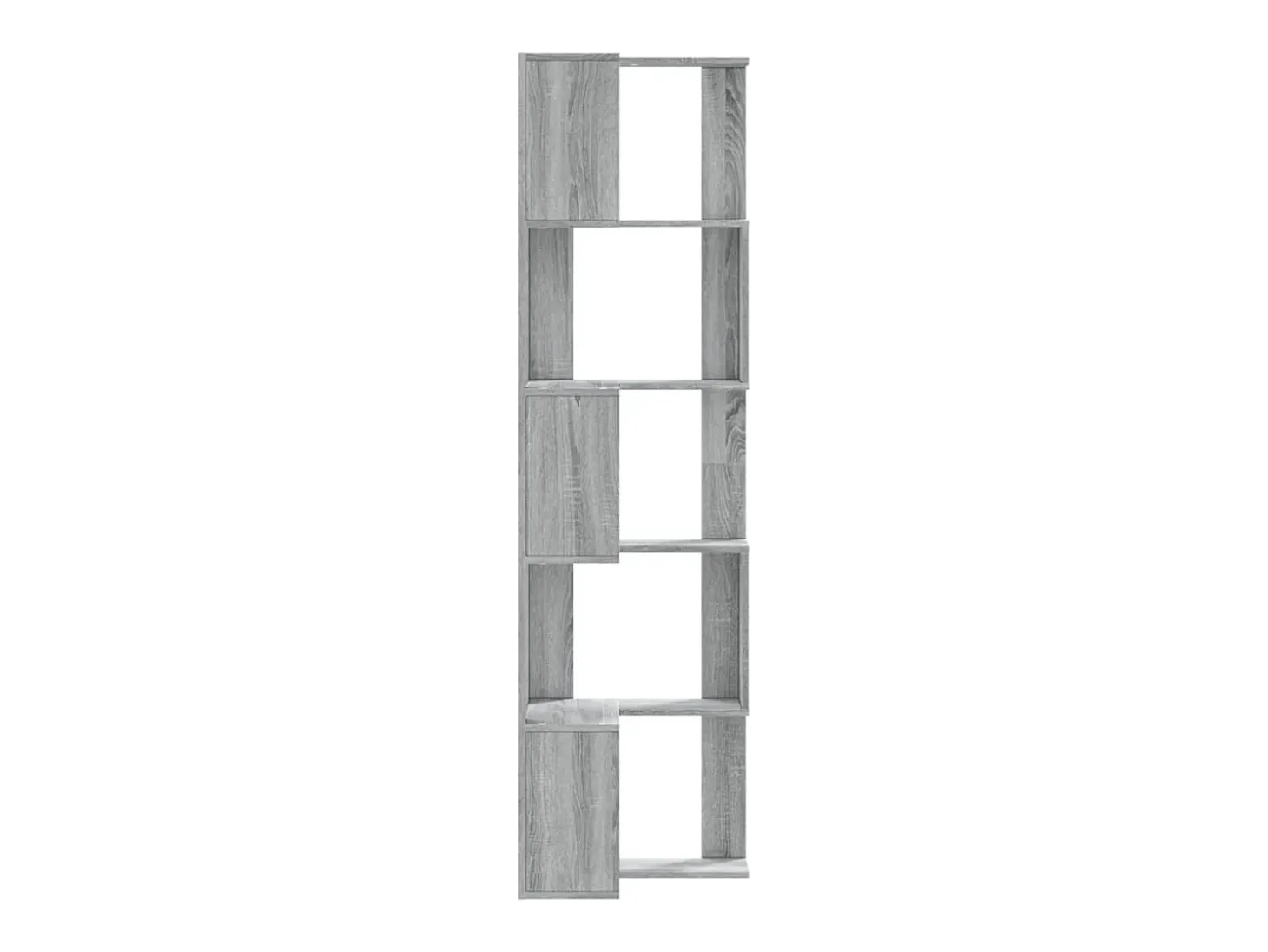 Estantería de esquina 5 niveles madera gris Sonoma 50x50x179 cm