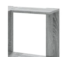 Estantería de esquina 5 niveles madera gris Sonoma 50x50x179 cm