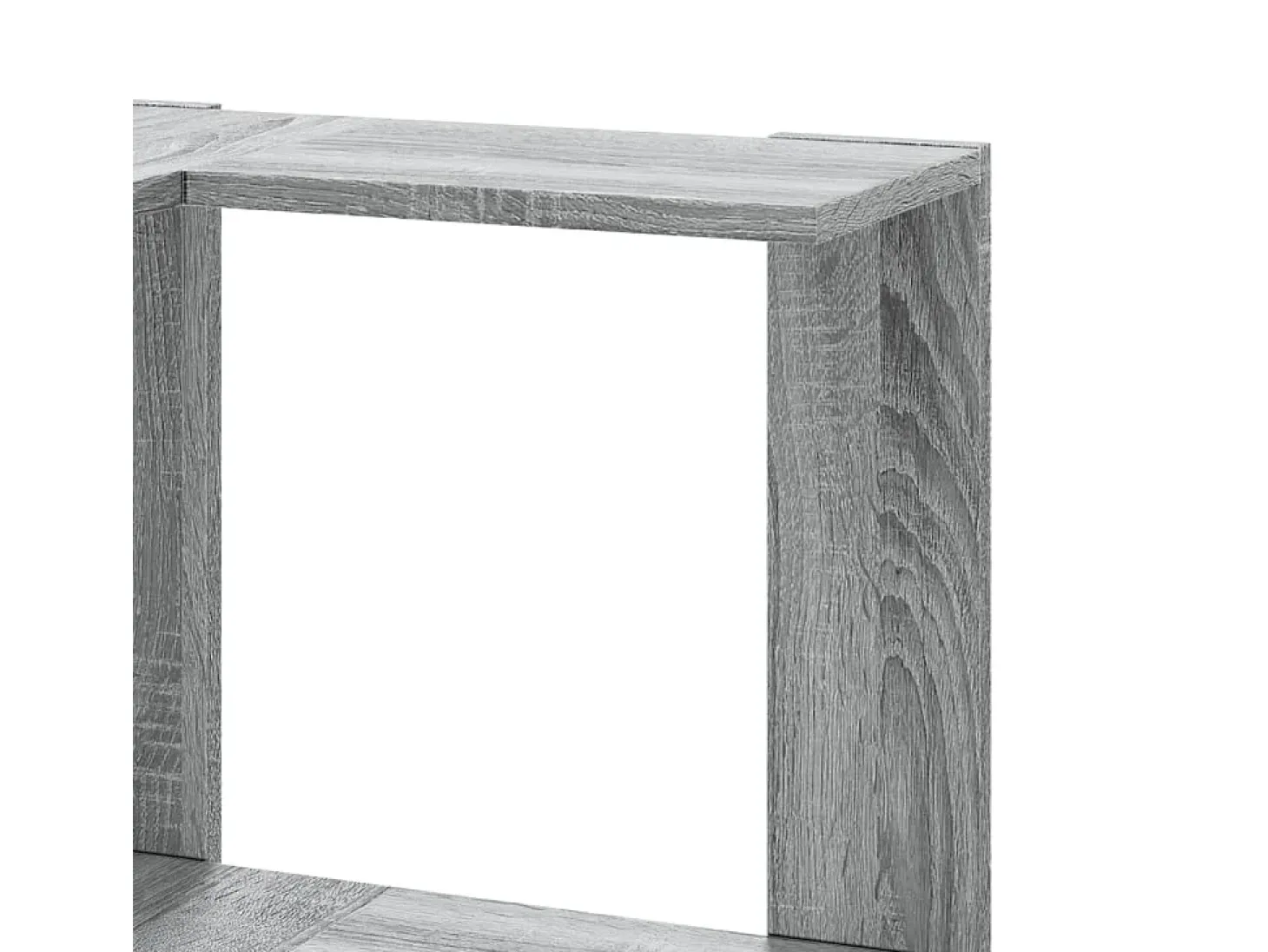 Estantería de esquina 5 niveles madera gris Sonoma 50x50x179 cm