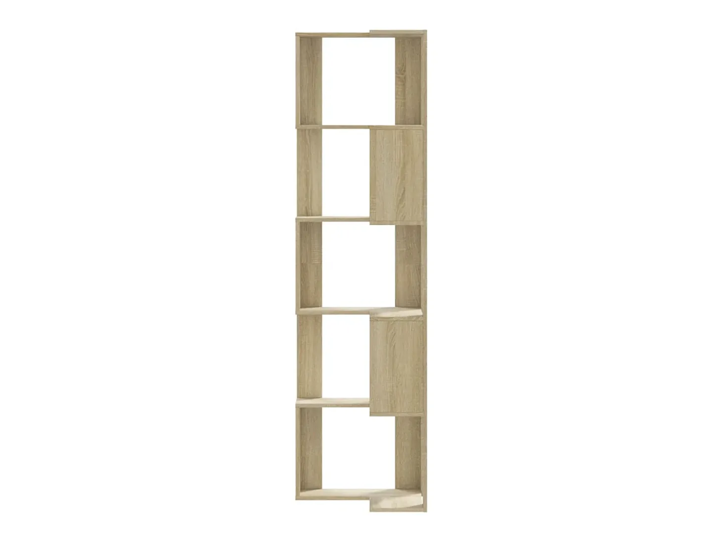 Estantería de esquina 5 niveles madera roble Sonoma 50x50x179cm