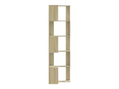 Estantería de esquina 5 niveles madera roble Sonoma 50x50x179cm