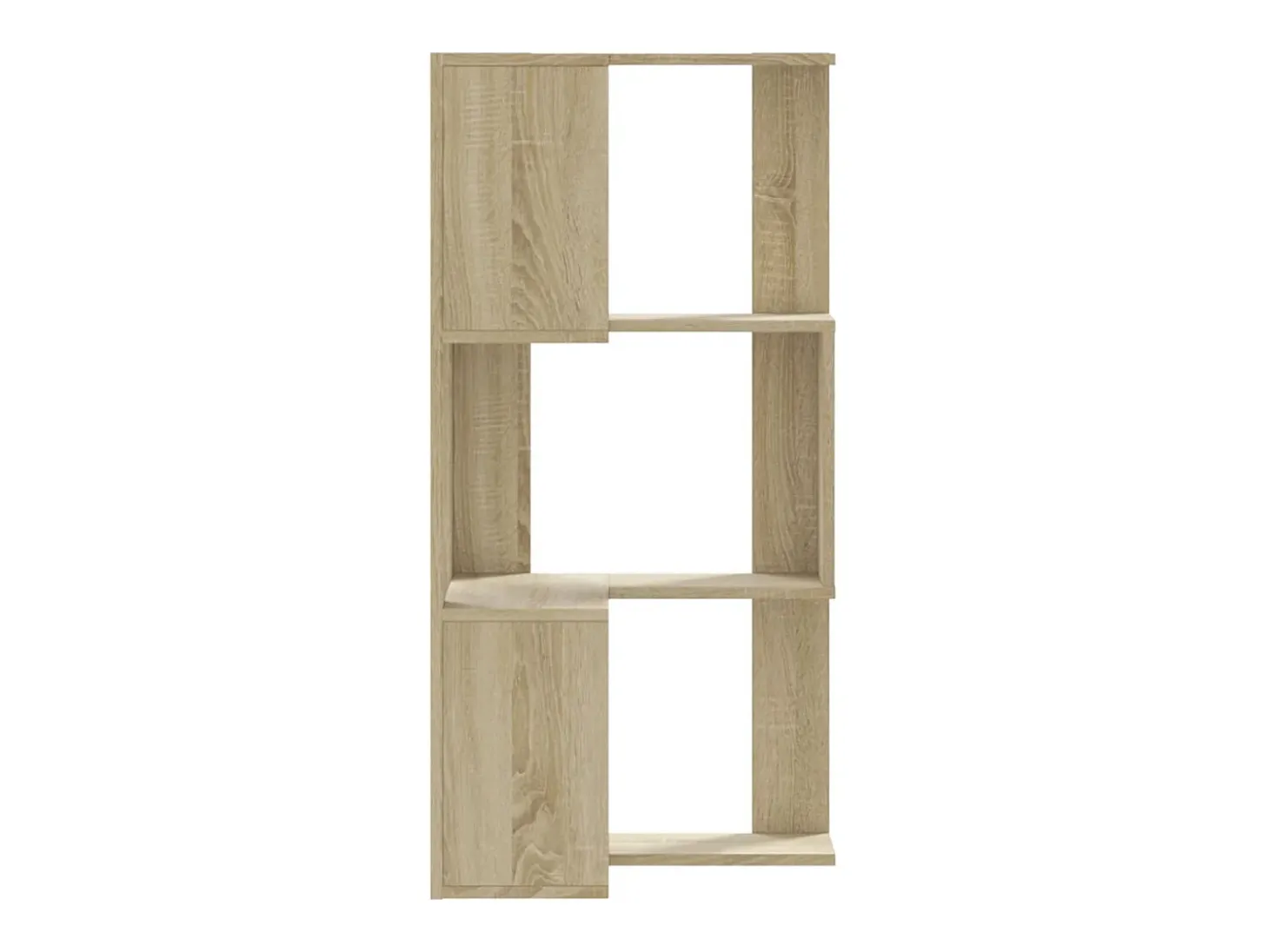 Estantería de esquina 3 niveles madera roble Sonoma 50x50x102cm